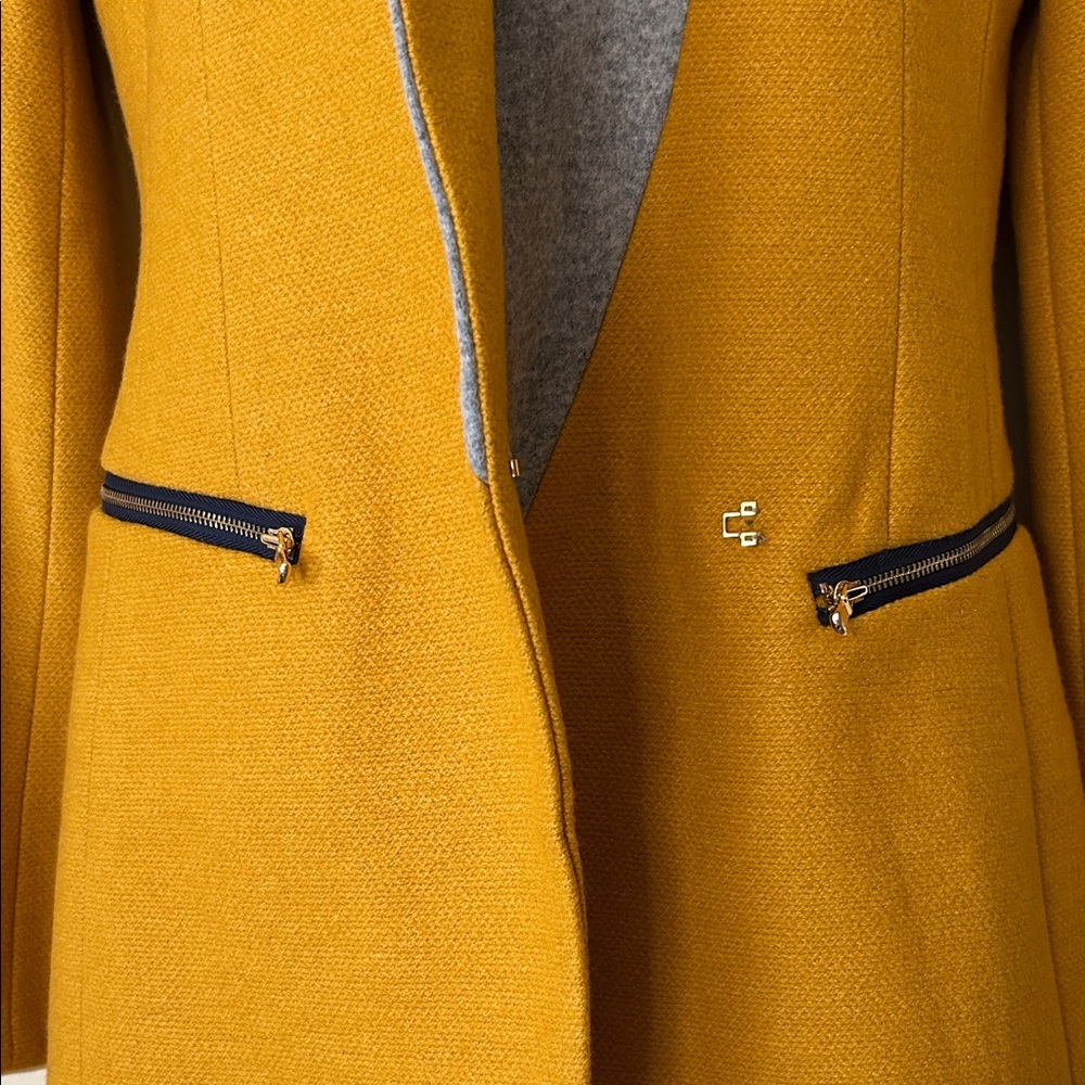 Unbranded  Mustard Long Blazer for Women size S - Picture 5 of 12